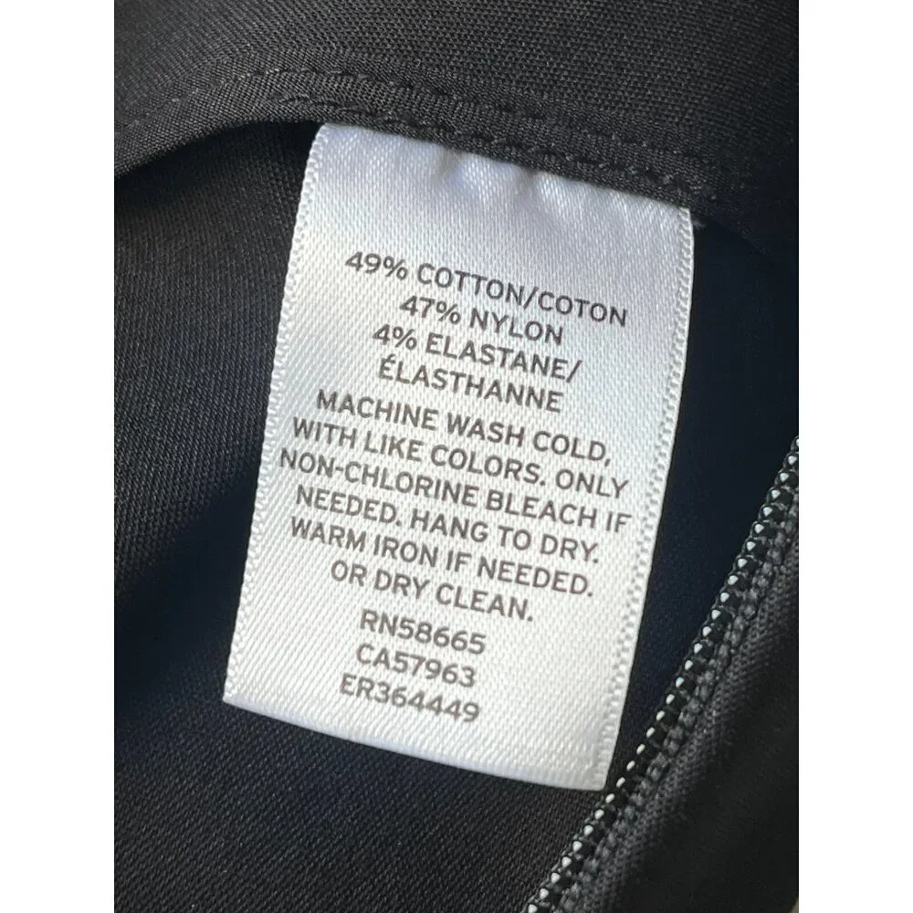 Emerson Rose Women's Black Knit Twill Woven Ankle Slim Pants Trousers Size 4 - Picture 5 of 14